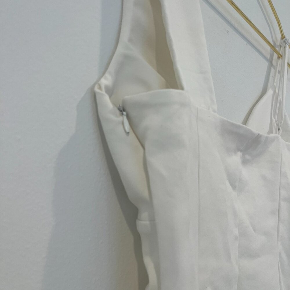Revolve Superdown Eleanor Mini White Dress Size Small - Picture 5 of 8